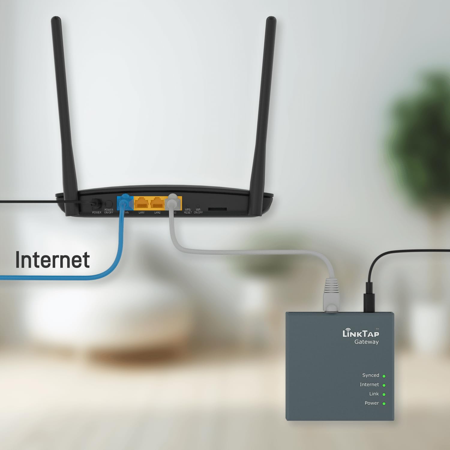 LinkTap - Passerelle - Utilisée avec minuterie d'eau sans fil