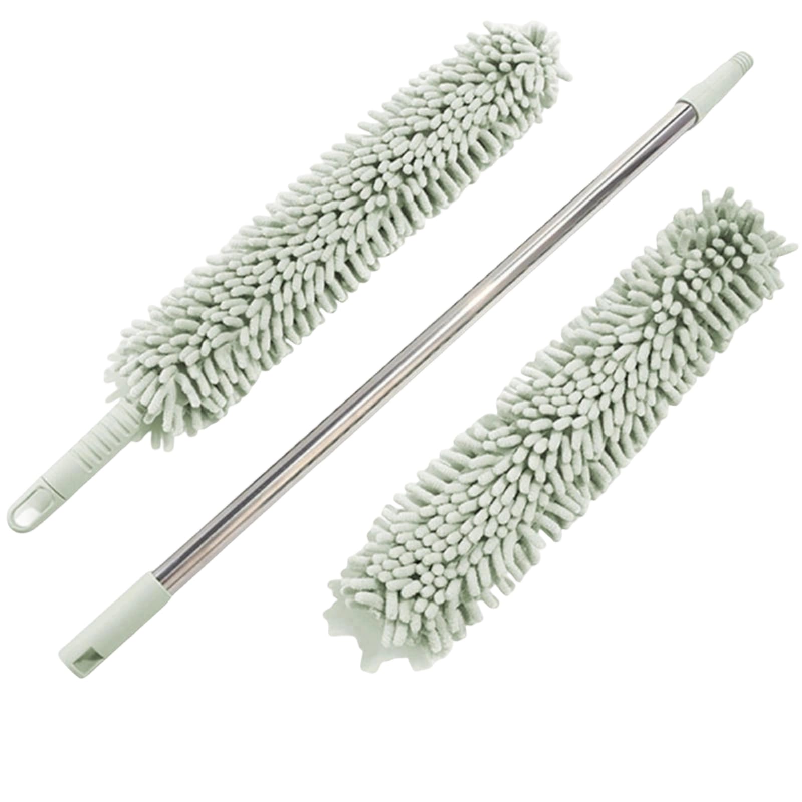 Bendable Cleaning Brush Telescopic Handle Retractable Removal for Ceiling Fan Bookshelf and Tight Corner Extendable Wand