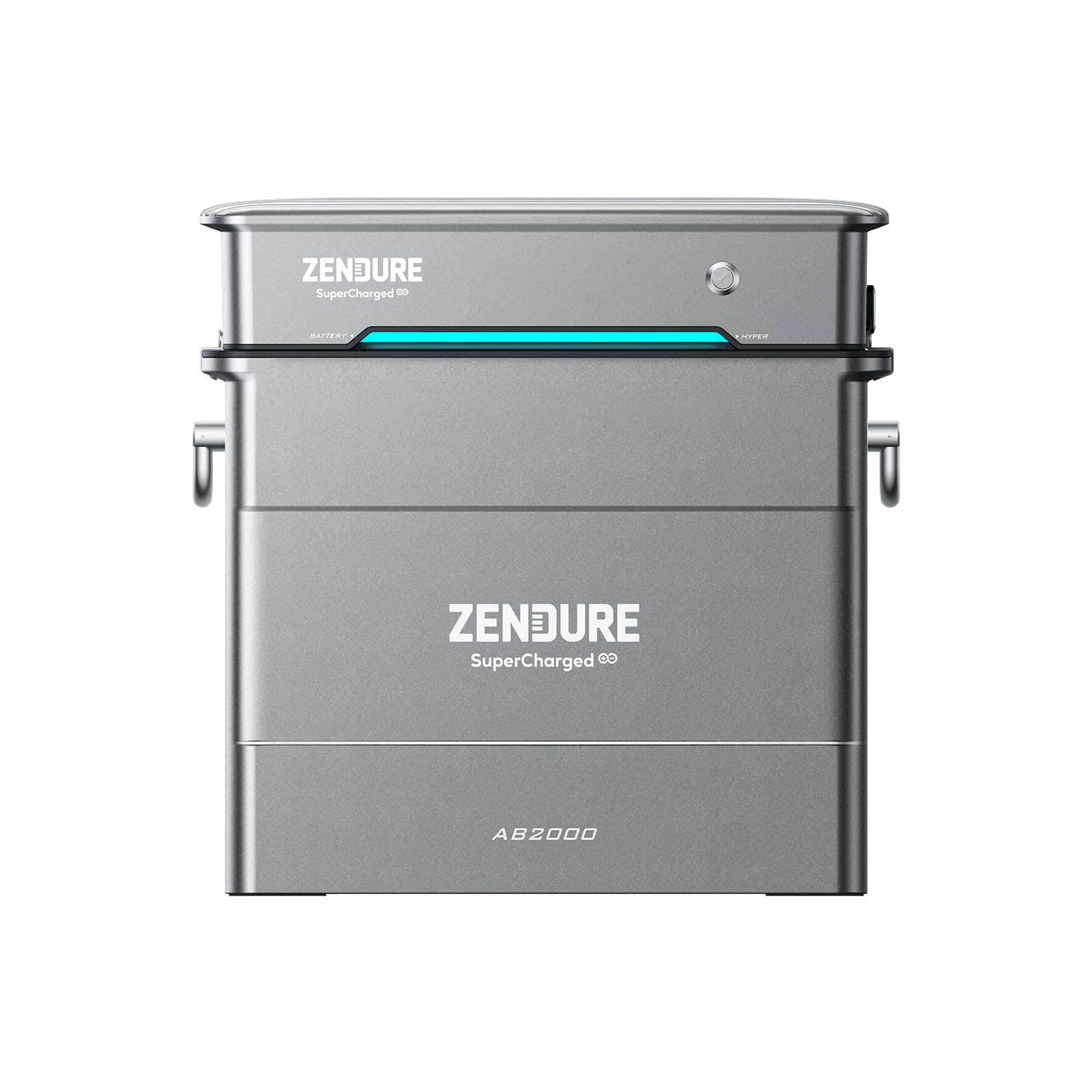 Zendure Solarflow Hyper 2000 avec AB2000 1920Wh, Centrale Électrique de Balcon avec Entrée Solaire 1800W, Hub Intégré(Unité de Contrôle Intelligente) Micro Onduleur, Charge AC Bidirectionnelle 1200W