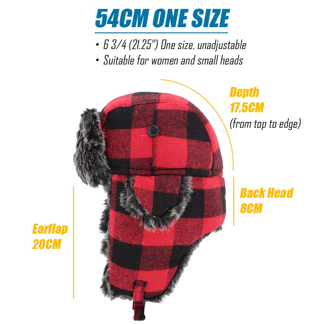 Gisdanchz Sombrero de Invierno Gorro Ruso Ushanka Sombrero de Esquí