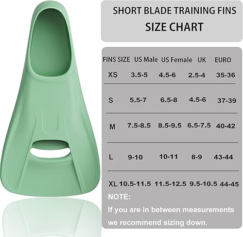 Miniatura 7 de Aletas de natación para adultos, aletas de entrenamiento de natación para regazo de piscina, cómodas, de silicona, bolsillo completo, tamaño de