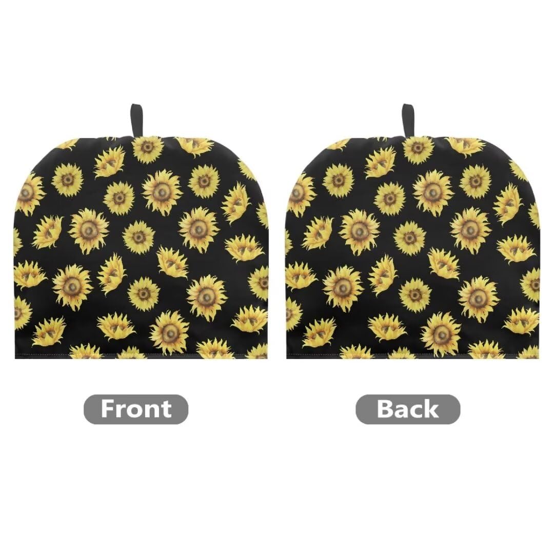 ORGYPET Sunflowers Tea Cozy for Teapot Insulated Tea Pot Cover for Keep Warm Breakfast Kettle Cover for Dining Room Potable Tea Cozies Cover for Home Yellow Kitchen Accessories Gift for Friends