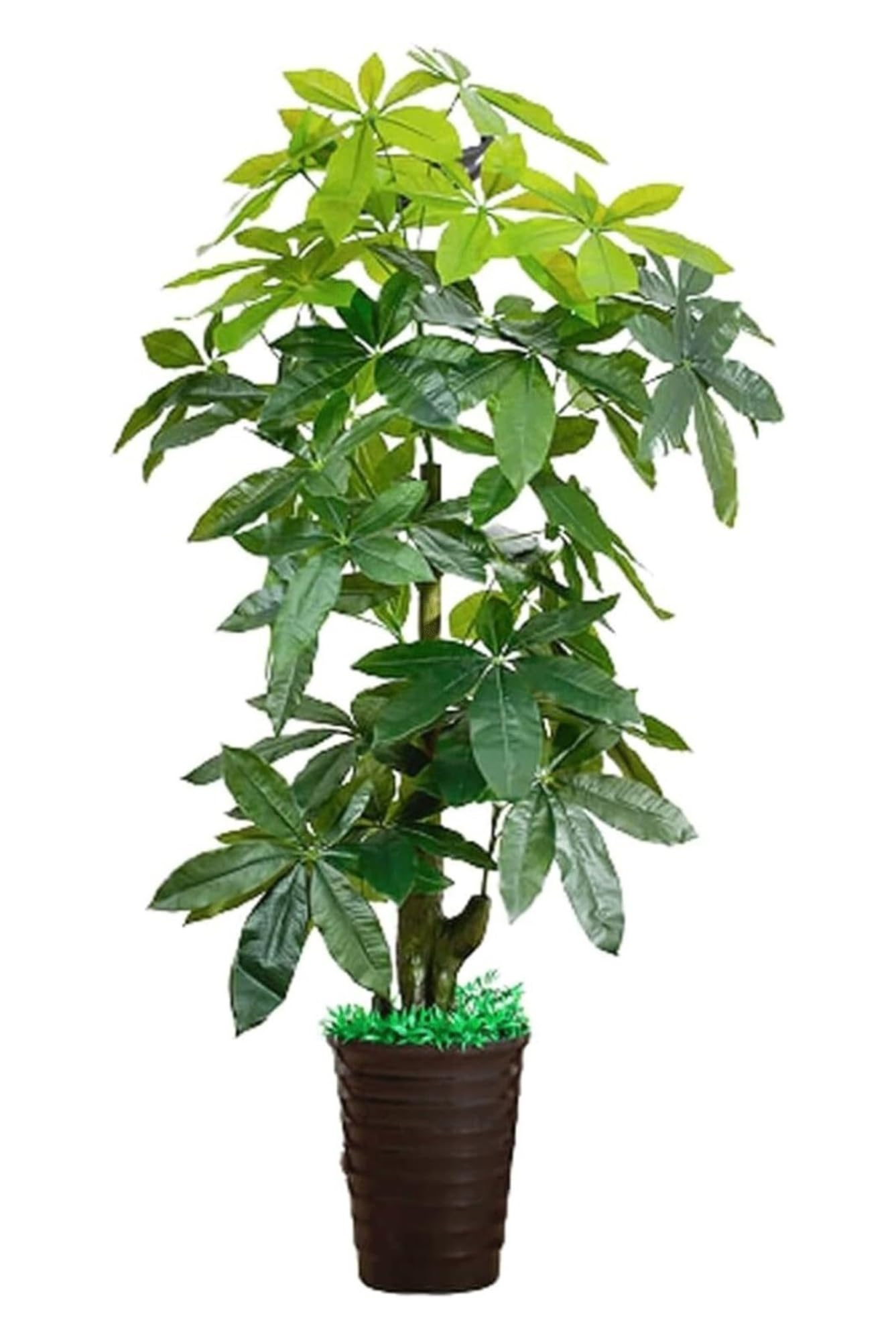 SWENEEN Indoor 4.9 Ft Tall Artificial Tree Greenery Plants In Pots Fake Tree Simulation Tree For Living Room Artificial Plant Artificial Tree,