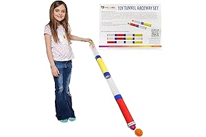 Toy Tunnel Ball Drop Race Track Set (7-Piece)