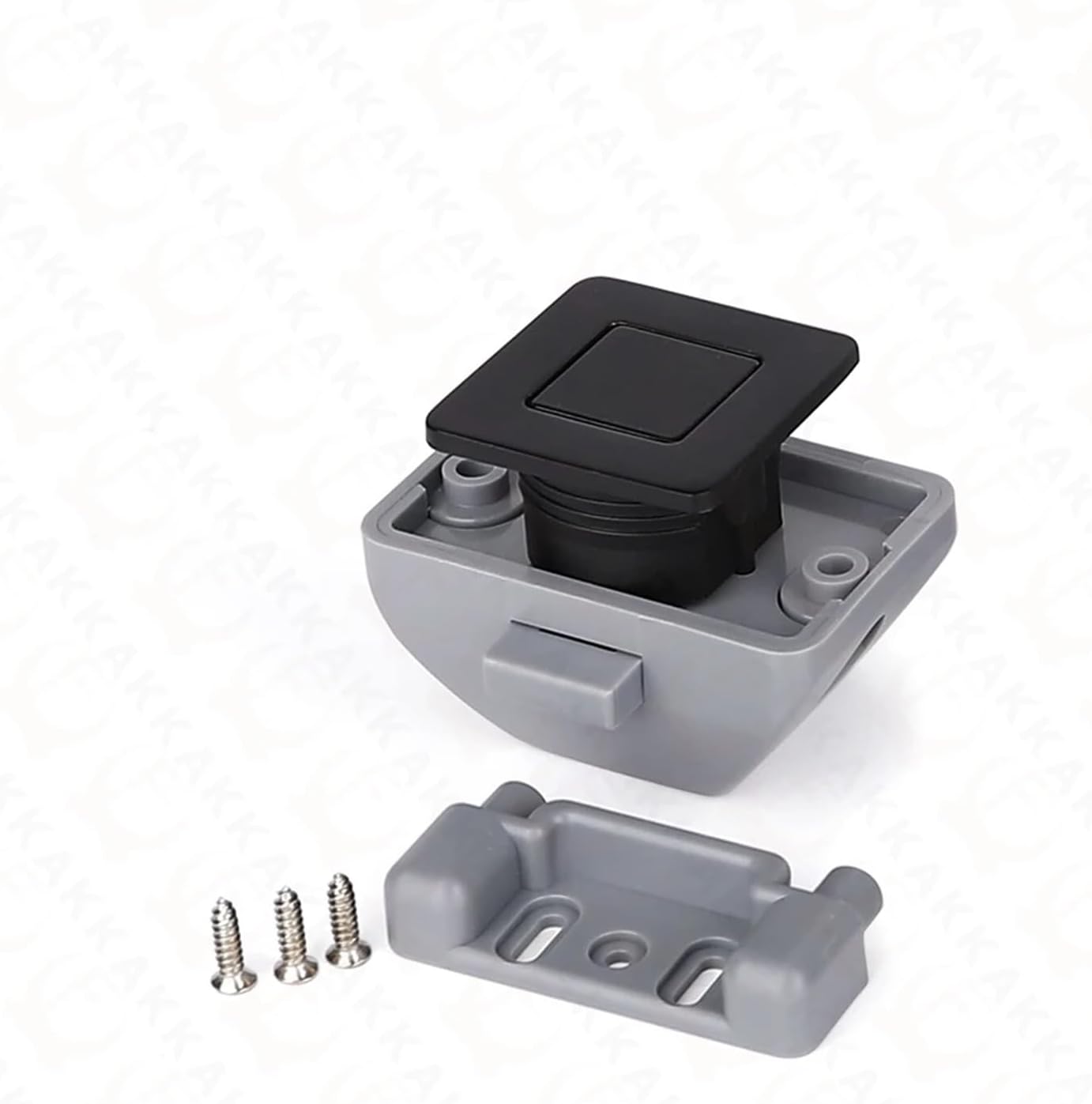 Camper Car Push Lock 26mm Home Cabinet Drawer Lock Keyless Push Button Latch Furniture Hardware 1Pcs(Black)