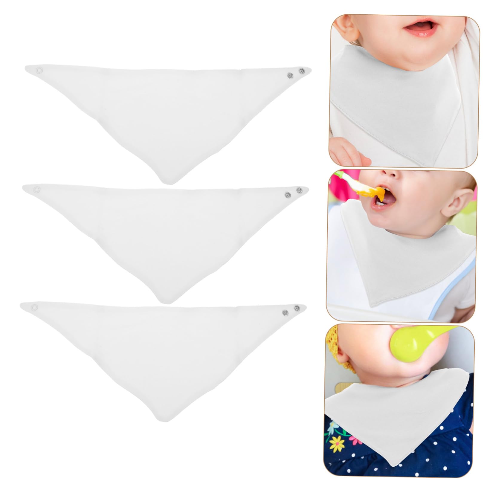 Toyvian 4 Sets Baby Speichel Lätzchen Neugeborenen Baumwolle Kleinkind Sabbern Lätzchen Baby Sabbern Handtücher Skid-mahlzeit Lätzchen 3 Stücke * 4