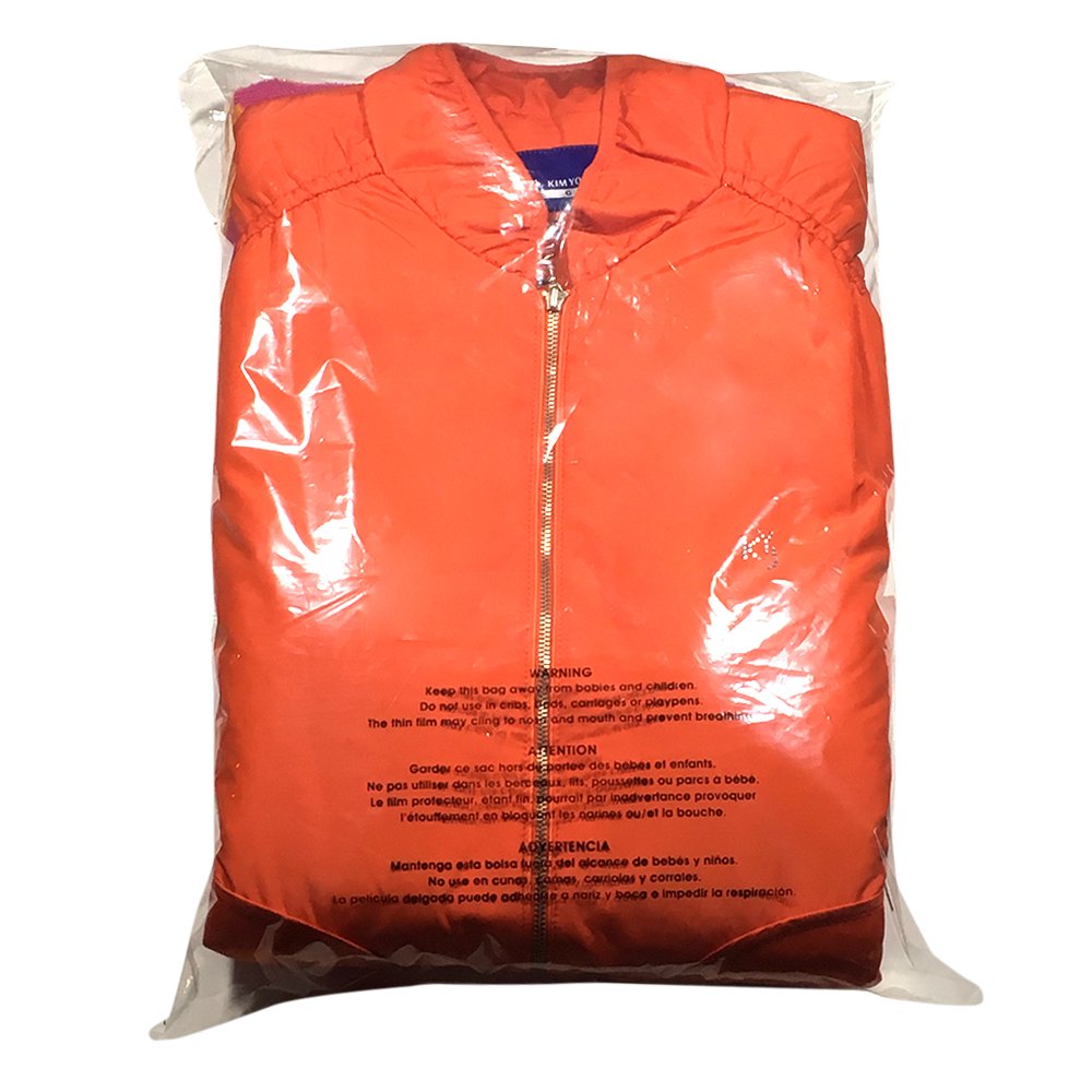 Buy KONY 14"x20" Large Self Seal Clear Poly Bags with Suffocation