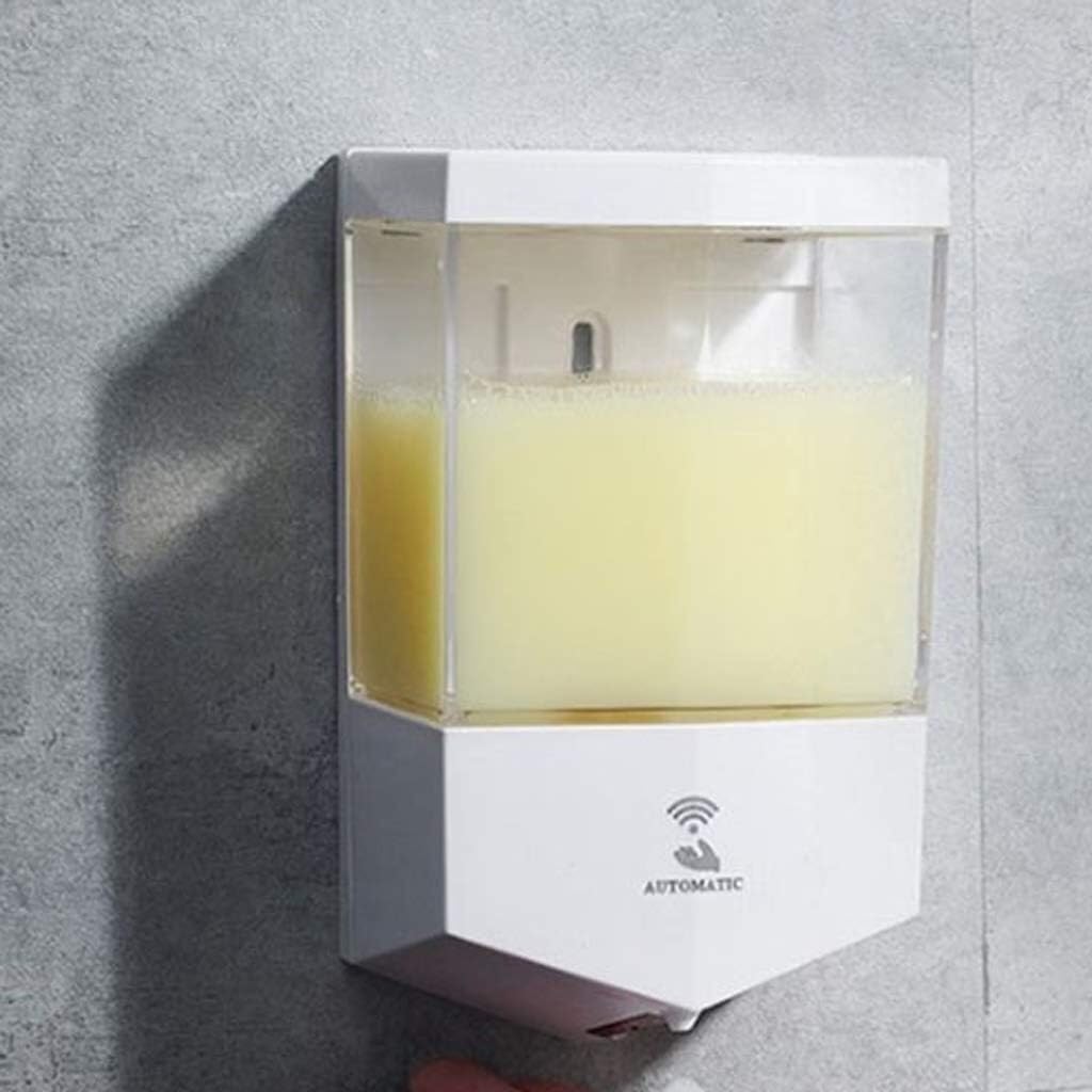 Dispensador de jabón Dispensador de jabón automático Sensor montado en la Pared ABS Dispensador de jabón Transparente for Cocina/baño Escuela Hotel Botella de loción Dispensadores de loción
