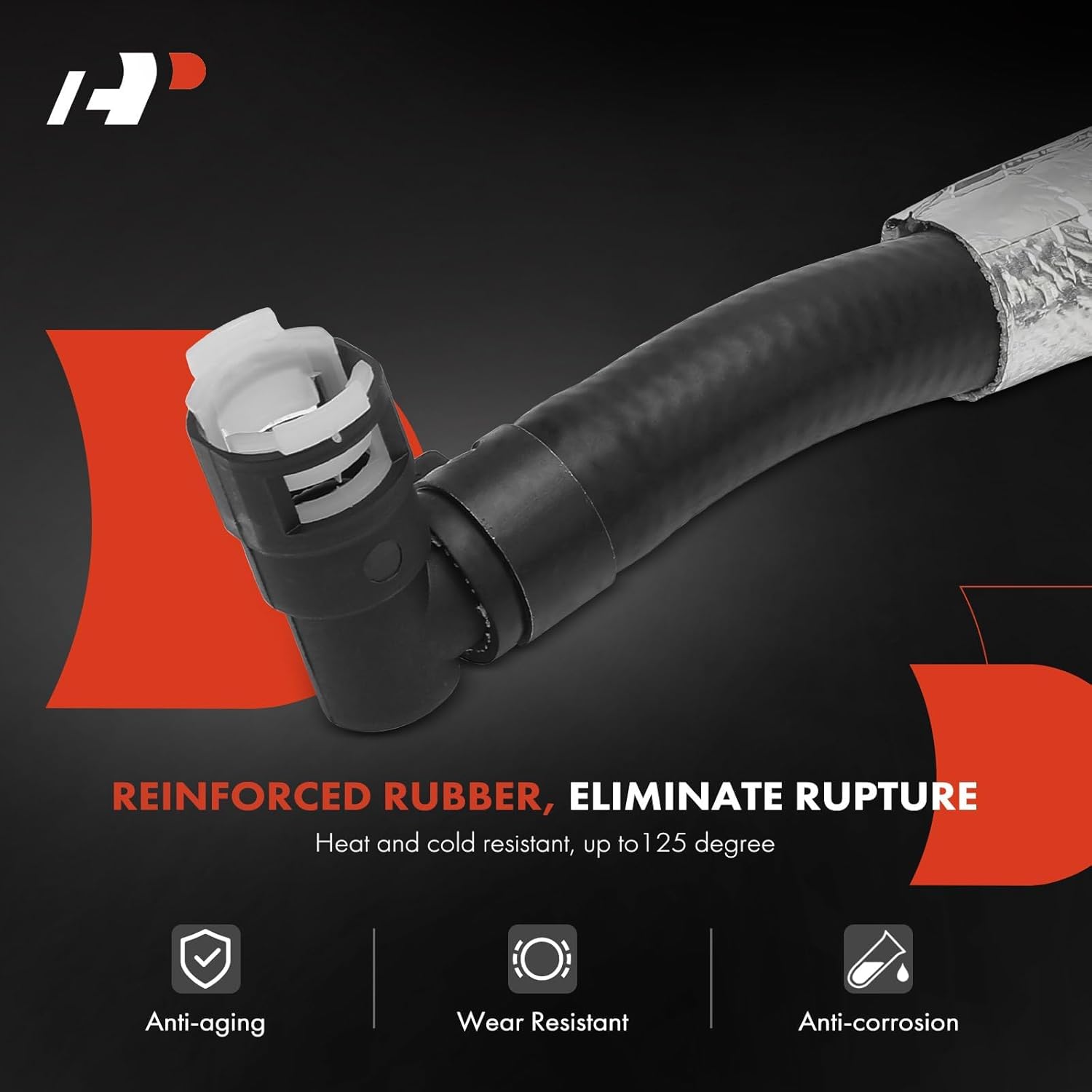 A-Premium Heater Inlet HVAC Heater Hose Pipe Line Assembly with Modular Hose Compatible with Ram 2500 3500 4500 5500 2011-2018, 6.7L, Diesel