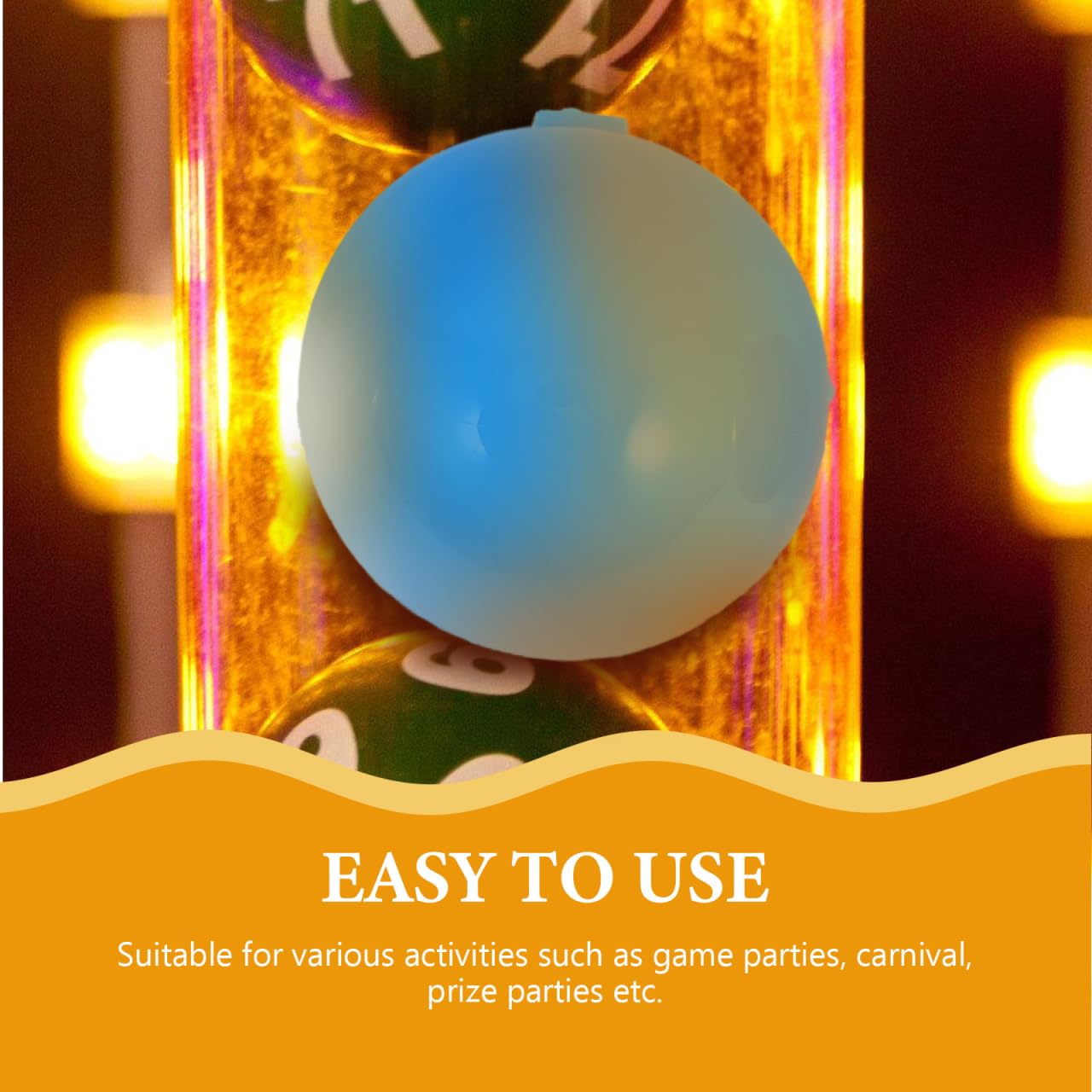 ORFOFE Palline Lotteria in Plastica Vuote da 4cm Apertura a Cucitura, 25 Pezzi Resistenti per Eventi e Feste Design Unico e Riutilizzabili Stile Casuale