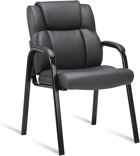 CLATINA Silla de invitados para sala de espera con reposabrazos acolchado silla de invitados de cuero para recepciĂłn reuniones conferencias oficina CLATINA Silla de invitados para sala de espera con reposabrazos acolchado silla de invitados de cuero para recepciĂłn reuniones conferencias oficina