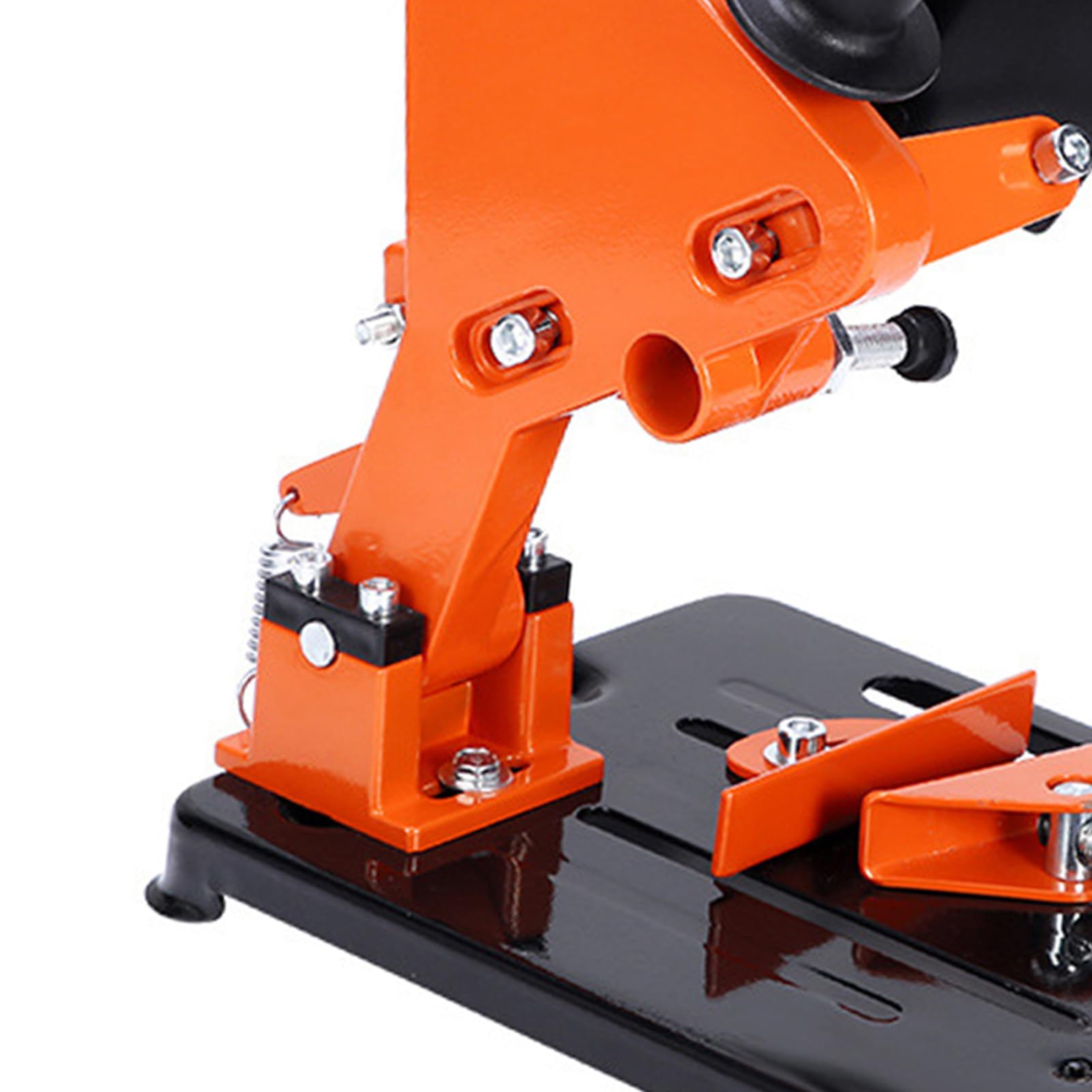 Generic Stojak na szlifierkę kątową Uchwyt na szlifierkę kątową ze Stopu Aluminium Wspornik do 115 125 Mm, Regulowany Wspornik Cięcia od 0 do 45 Stopni, Podstawa Drążka Biurkowego Cięcia Metalu i