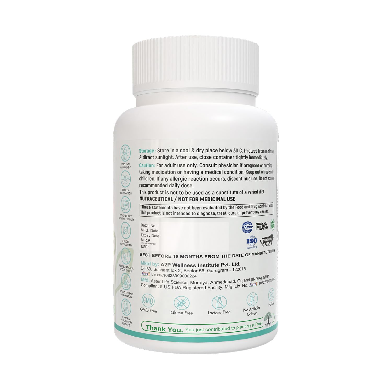 Autoimmunity Care: Pain Care for Comprehensive Pain Relief - Joints Supplement | 9-in-1 Powerful Blend of Nanocurcumin, Nattokinase, Boswellia, and Herbal Extracts | 9 active ingredients for Joints, Musculoskeletal, Muscle, Migraines - Image 8 thumbnail