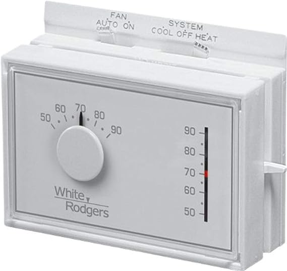 White Rodgers 1F56N444 Mercury Free Mechanicals thermostat, 2.8 x 4.5 x 1.5 inches Household