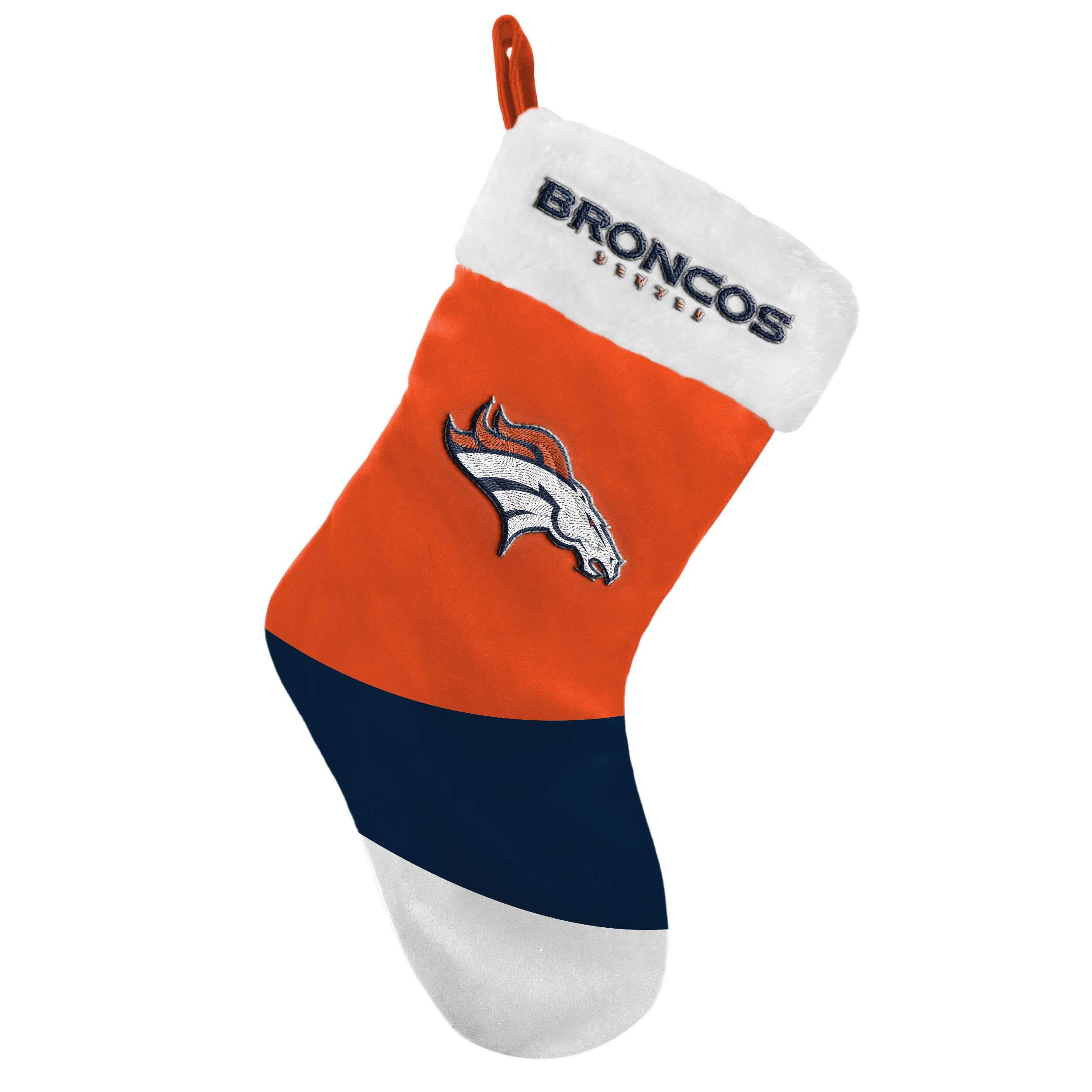 Foco Men's Stocking-Broncos-Orange#30075 Denver Broncos Nfl 2021 Colorblock Stocking - Stück