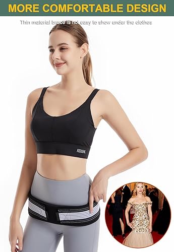 Miniatura 3 de Soporte de espalda para mujeres con dolor de espalda baja, soporte de espalda baja, cinturón de soporte de espalda para mujeres, soporte lumbar,