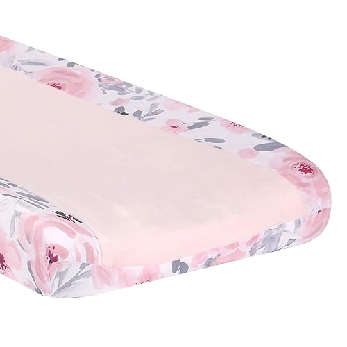 Miniatura 2 de Bedtime Originals Funda para cambiador floral de acuarela Blossom - Rosa/Gris