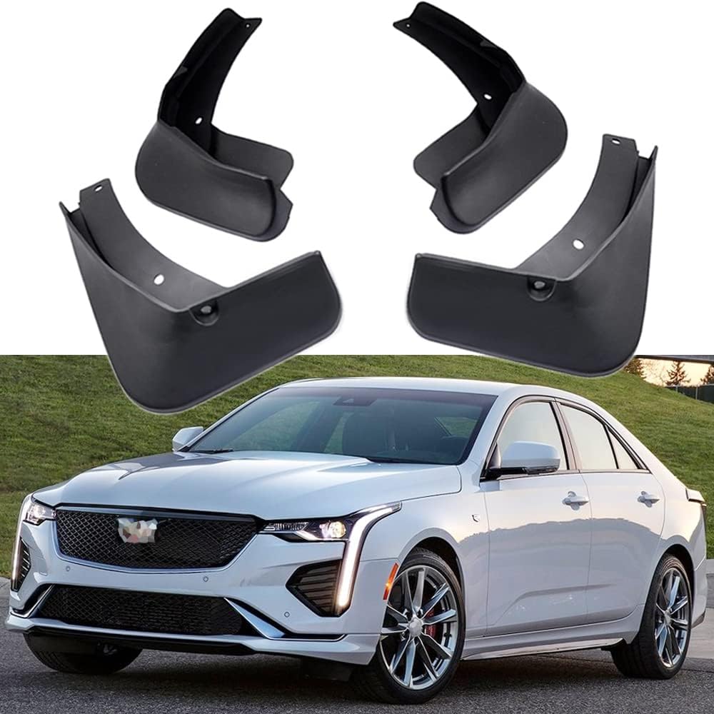 SPEEDLONG Car Mud Flaps Splash Guards Fender Mudguard Compatible with Cadillac CT4