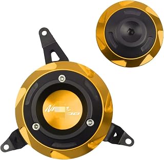 Deslizadores de Marco para K & AWASAKI N & Inja400 2018-2021 Protector del Motor De La Motocicleta Protección del Estator Estuche Deslizador De Choque (Color : Amarillo)