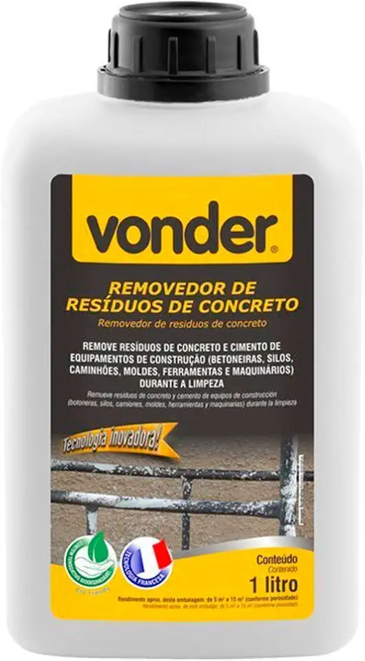 Removedor De Resíduos De Concreto, 1 Litro, Vonder.
