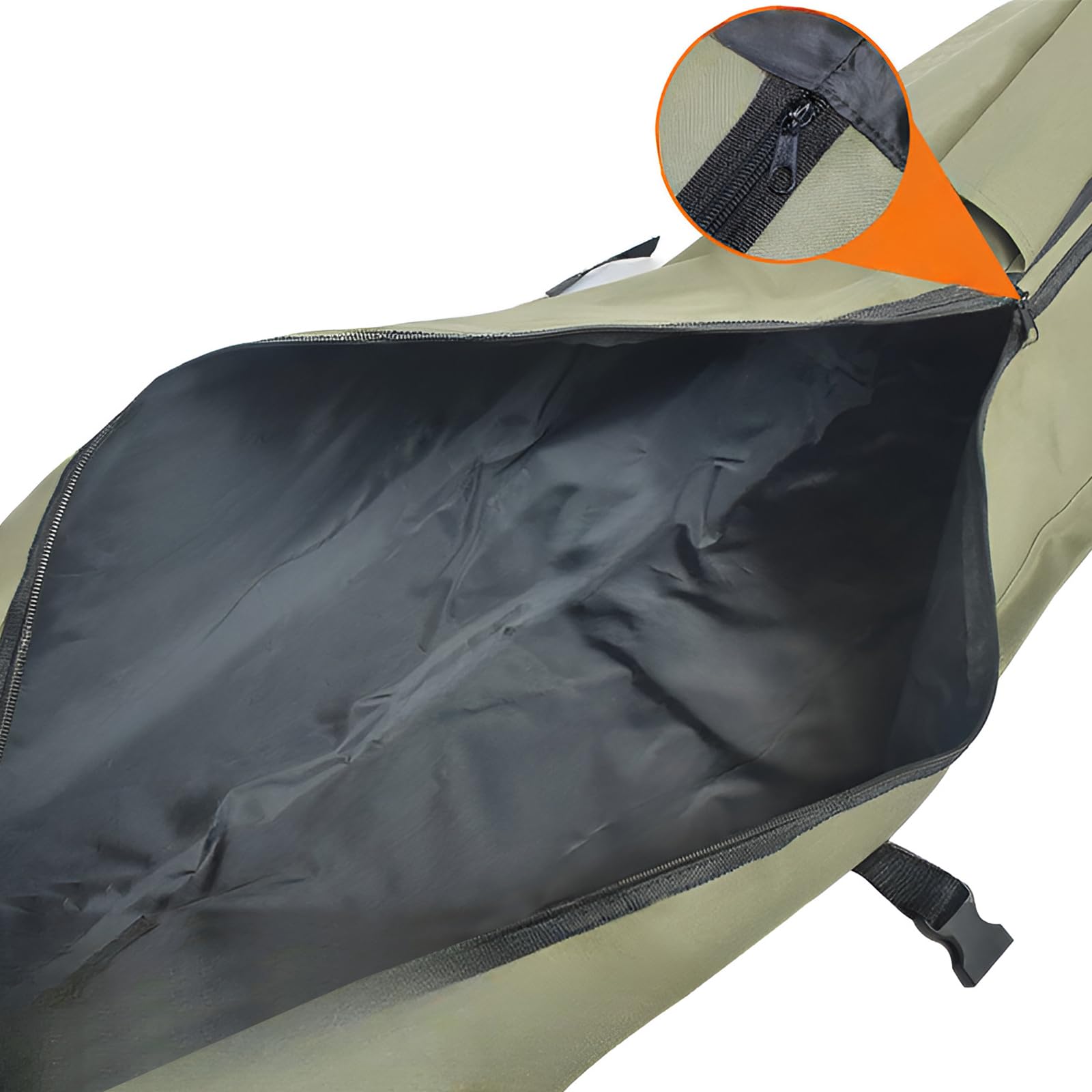Sac Canne à Pêche Étanche Housse Pliante Grande Capacité Sangle Réglable Canne Moulinet
