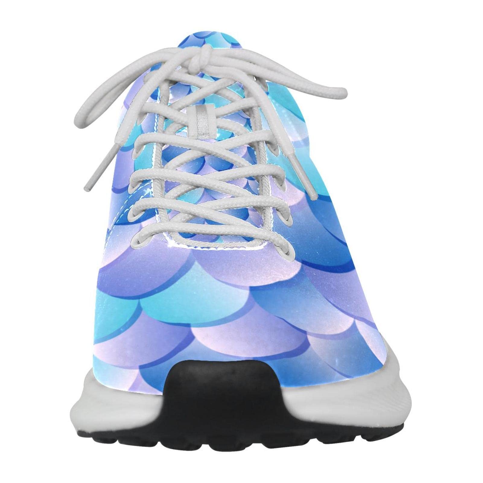 Scarpe da ginnastica uomo personalizzate Scarpe da passeggio leggere Running Athletic Casual Sneakers Mermaid Scale Pattern, multicolore, 35 1/3 EU