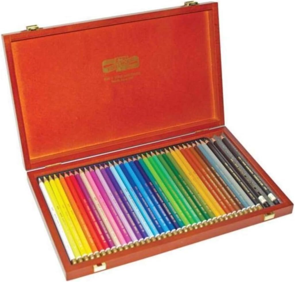 KOH-I-NOOR 3895 Polycolor Artist's Coloured Pencils in Wooden Box (Set of 36)