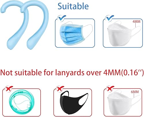 Miniatura 2 de OKAICEN Protector de oreja de silicona suave para las orejas, alivia las molestias de los oídos, orejeras de silicona antideslizante (varios