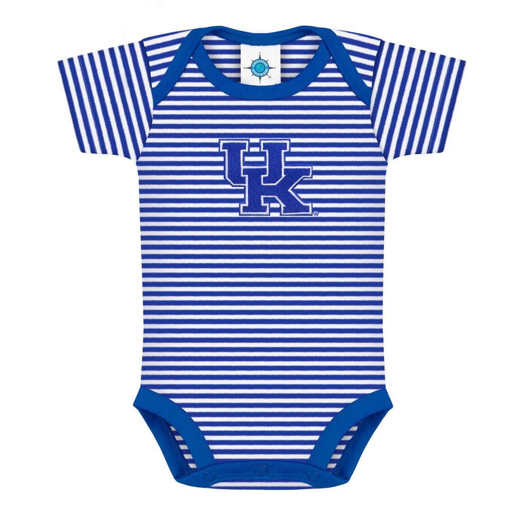 University of Kentucky Wildcats Striped Newborn Baby Bodysuit,Royal,6-9 Months