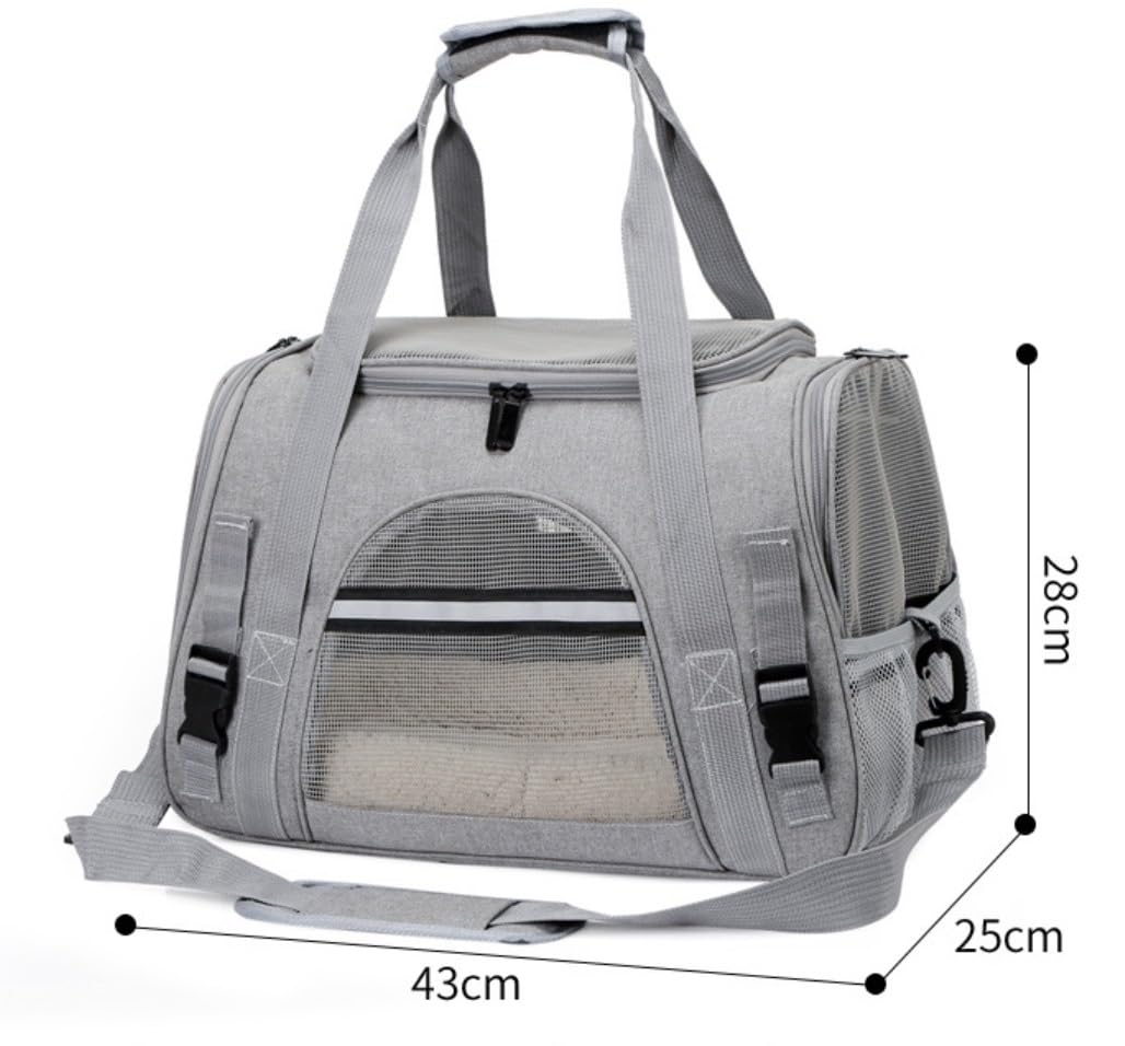 Transportin Gato Bolsa para Mascotas, Bolsa para Gatos, Bolsa para Perros, Mochila Plegable, Bolsa Transportadora para Gatos, Mochila con Soporte para Gatos, Mochila para Perros Pequeños Trasportines