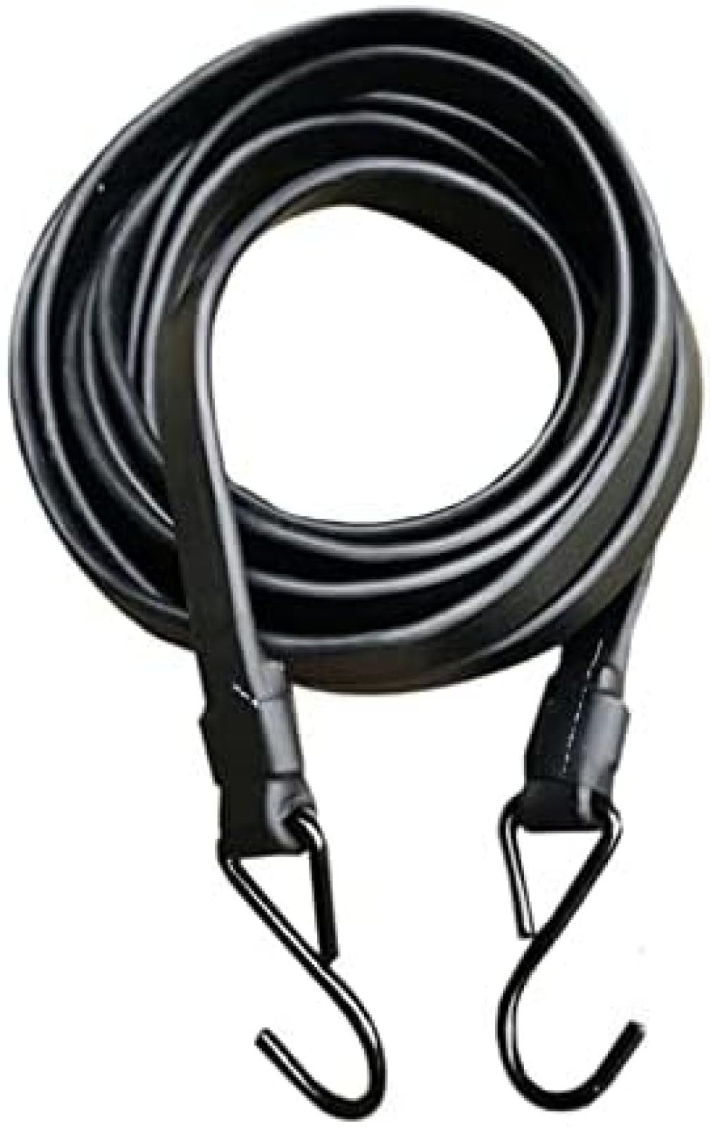 Cavi elastici resistenti con ganci, misure assortite, cinghie elastiche per uso esterno, ideali per binari in legno, portapacchi e moto, 10 m