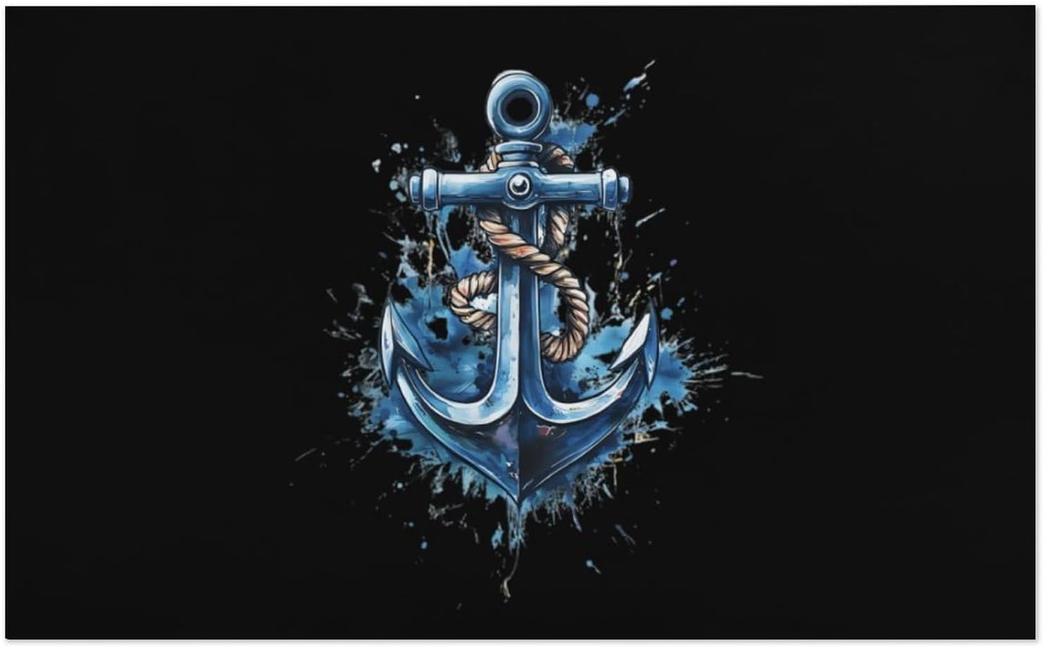 Watercolor Anchors Oversized Beach Towel Soft Absorbent Pool Bath Swim Towels for Adults Travel Vacation Gifts 130x80cm