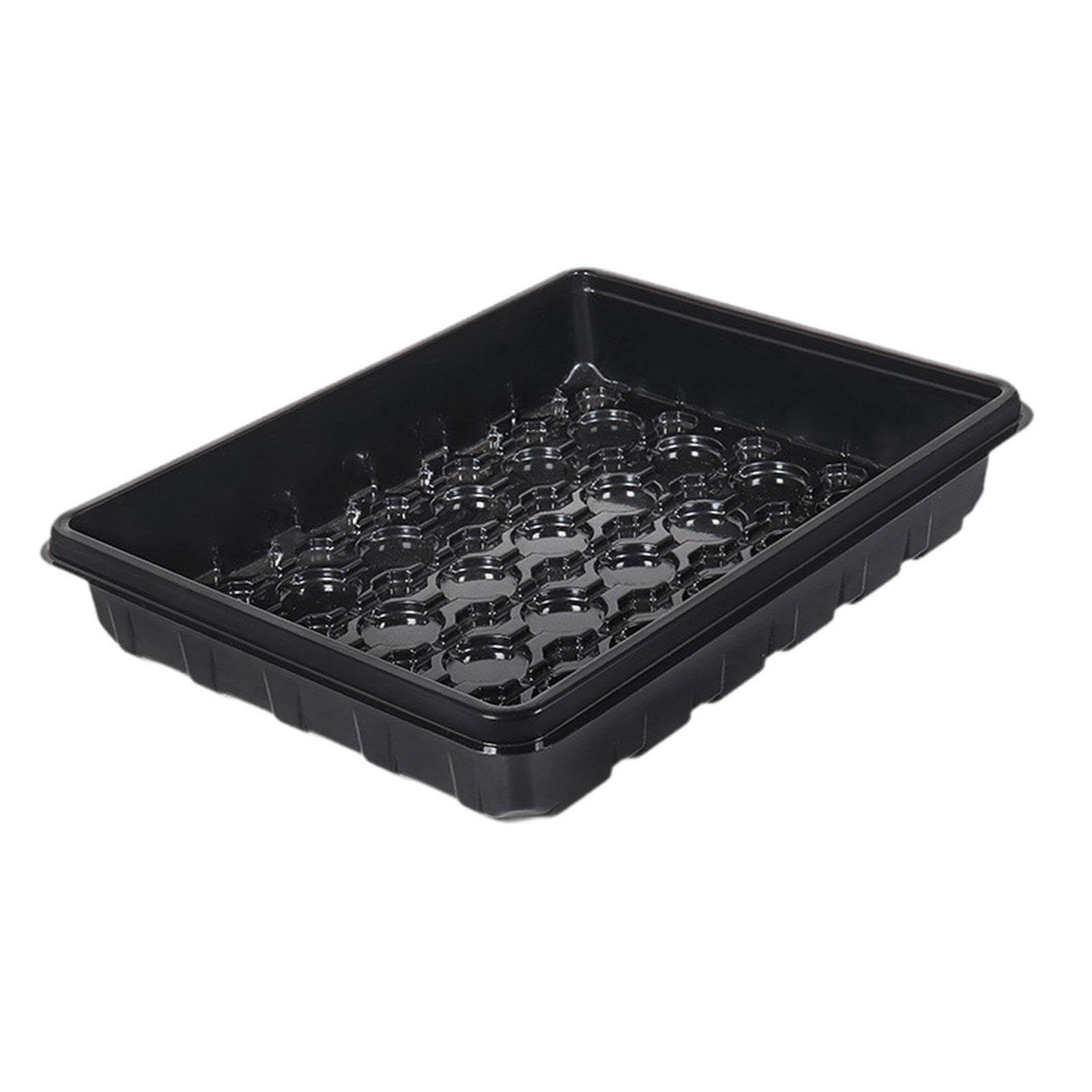 BNF Seed Starter Tray Easy Use Growing Tray for Indoor Gardening Soil Hydroponic Black | Home & Garden-image-19