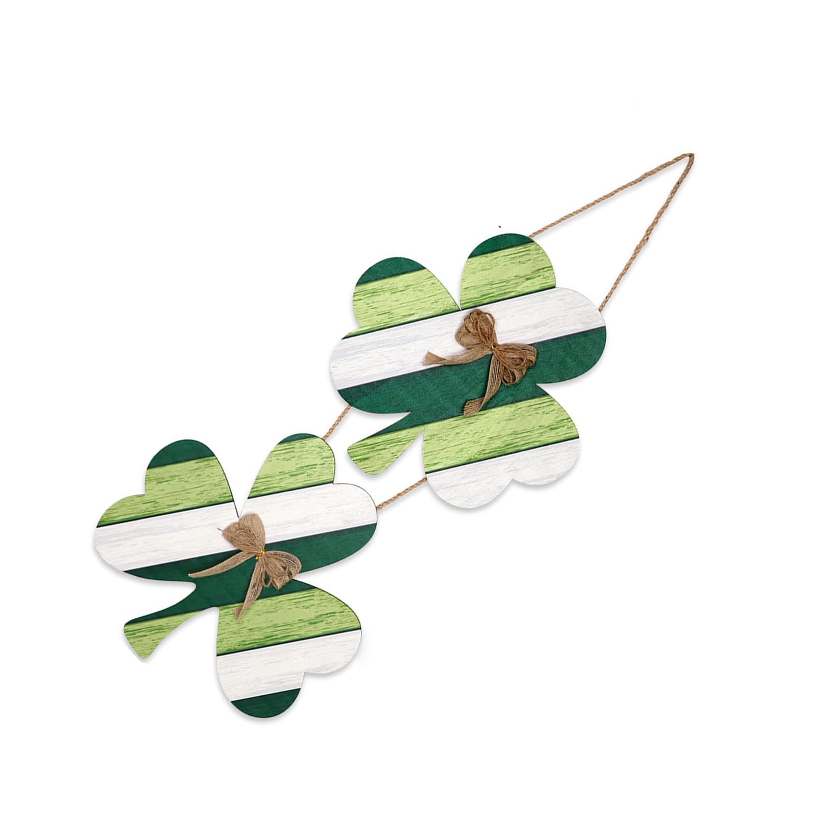 Irish Festival Decoration Wood Shamrocks Door Sign Hanging Ornament for Front Door Mantels Tree Holiday Party Wooden Party