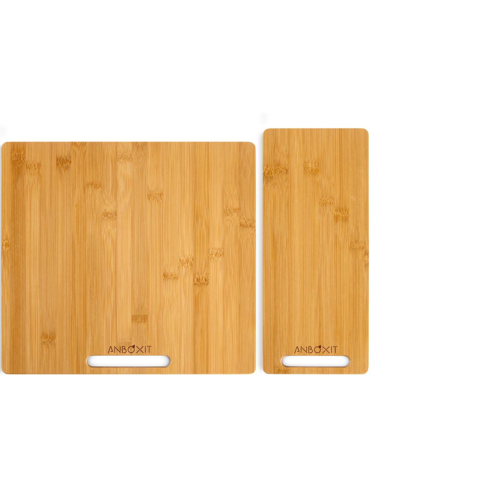 ANBOXITAppliance Slider, Wide - Medium & Deep - Small, Bamboo Sliding Tray for Coffee Maker, Kitchen Countertop Appliance Rolling Tray, Coffee Pot Slider Tray with Rubber Wheels