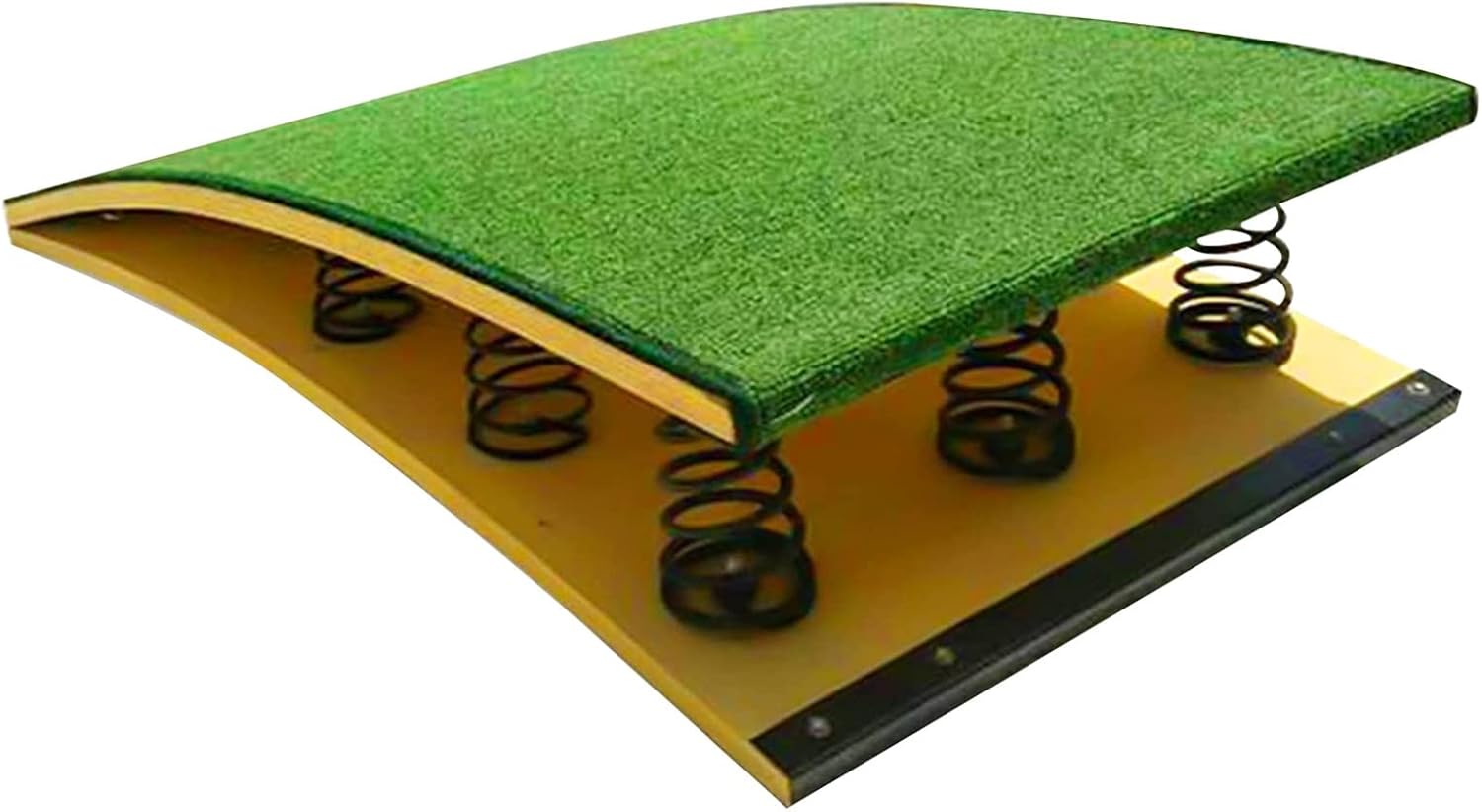 Vaulting Gymnastics Equipment for Kids, Heavy Duty Springboard Spring Board, Pro Curved Vault Training Elastic Ramp, with Extra High Elasticity Springs, for Sports Club Home Gym ()