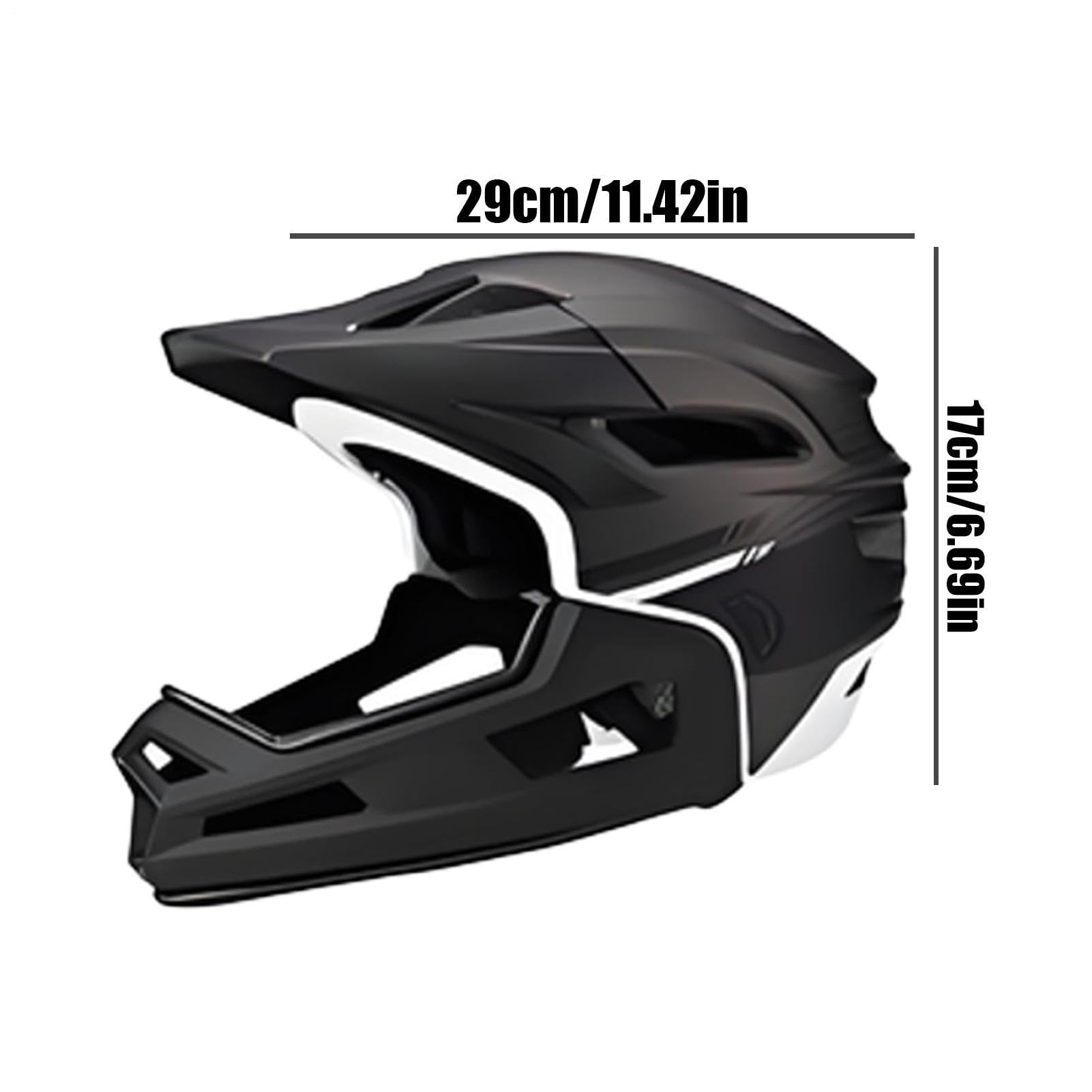 Casco Integral para Bicicleta,Forro y Visera Desmontables Casco - Equipo de Protección con Absorción de Impactos para | Ciclistas Principiantes y Expertos Mujeres y Hombres