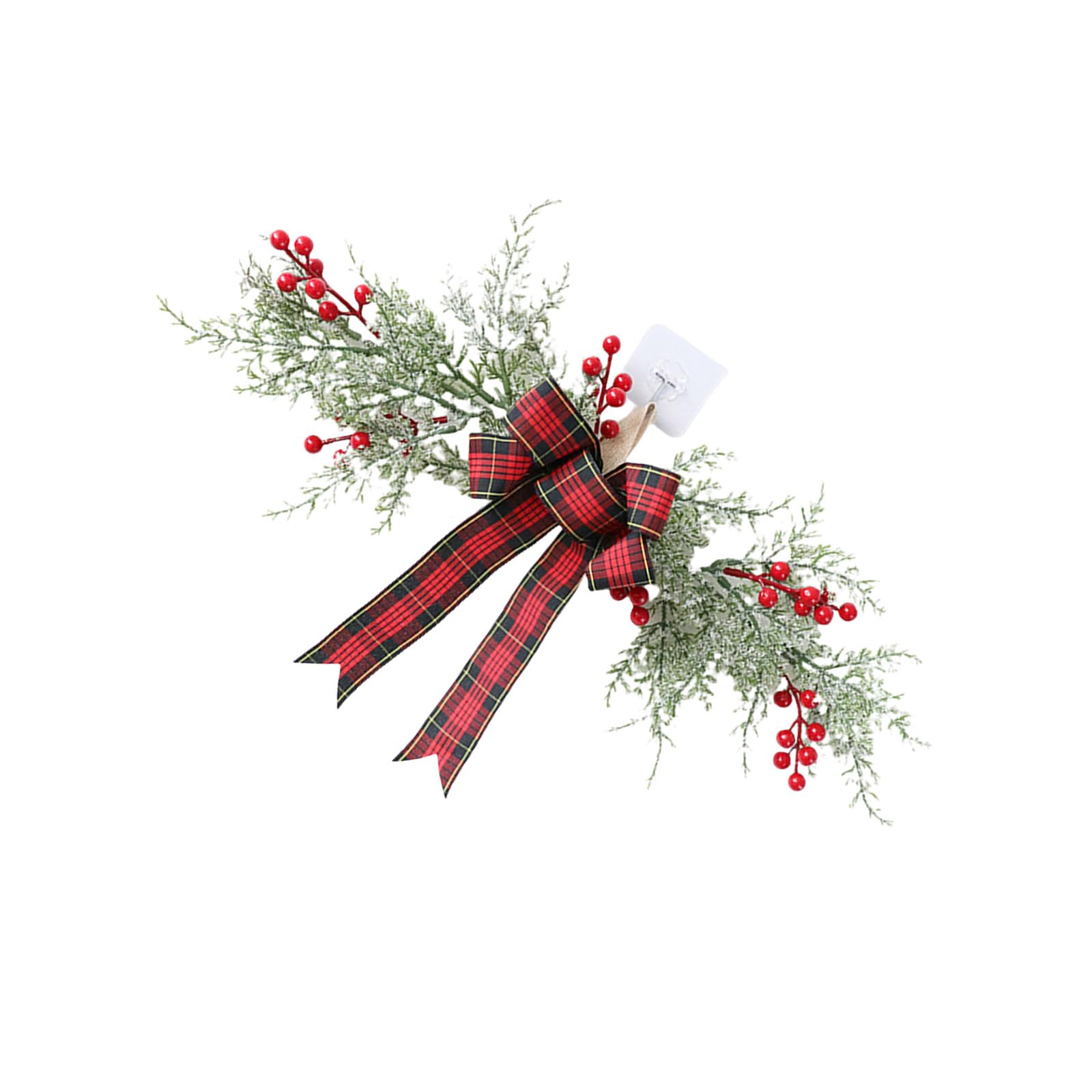 Xinsheinelry Pleased Christmas Berries and Pine Wreath Christmas Pine Branches Wreath with Festival Accent for Indoor Decoration Holiday Ornament