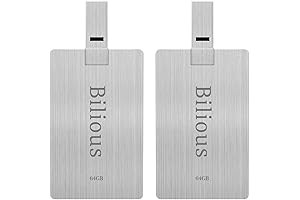 Bilious: 2-Pack 64GB USB Wallet Flash Drives