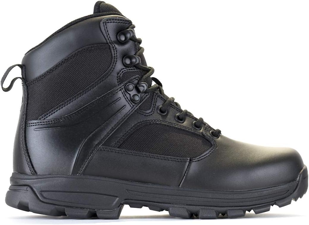 LAPG Men's Sector 6" Side-Zip Duty Boots, All-Day Wear Durable Tactical Work Boots for Men