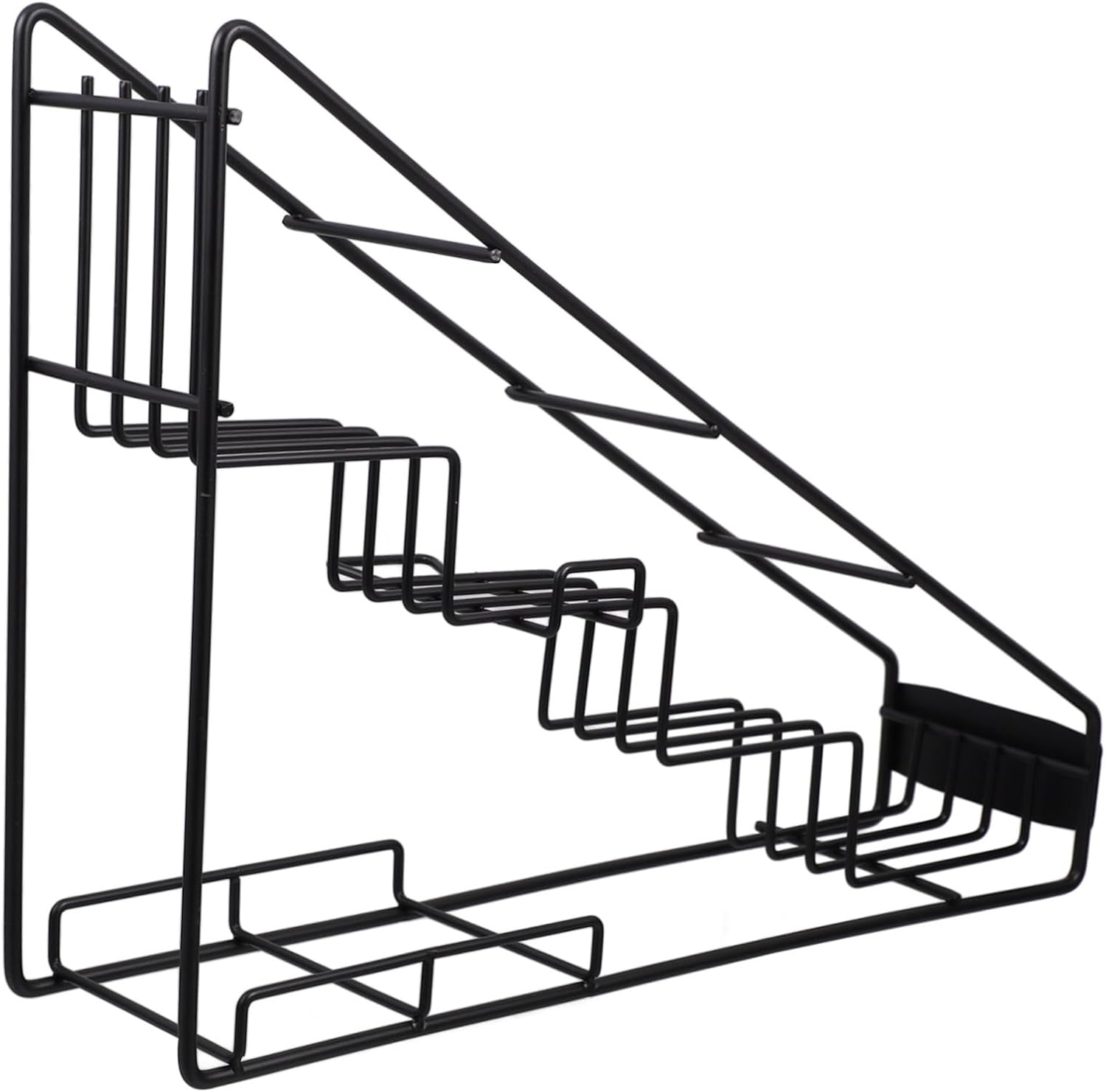 VOSAREA Slim Wire Frame Shelf Syrup Display Rack Coffee Bar Accessory Kitchen Rack Syrup Organizer for Shop Home