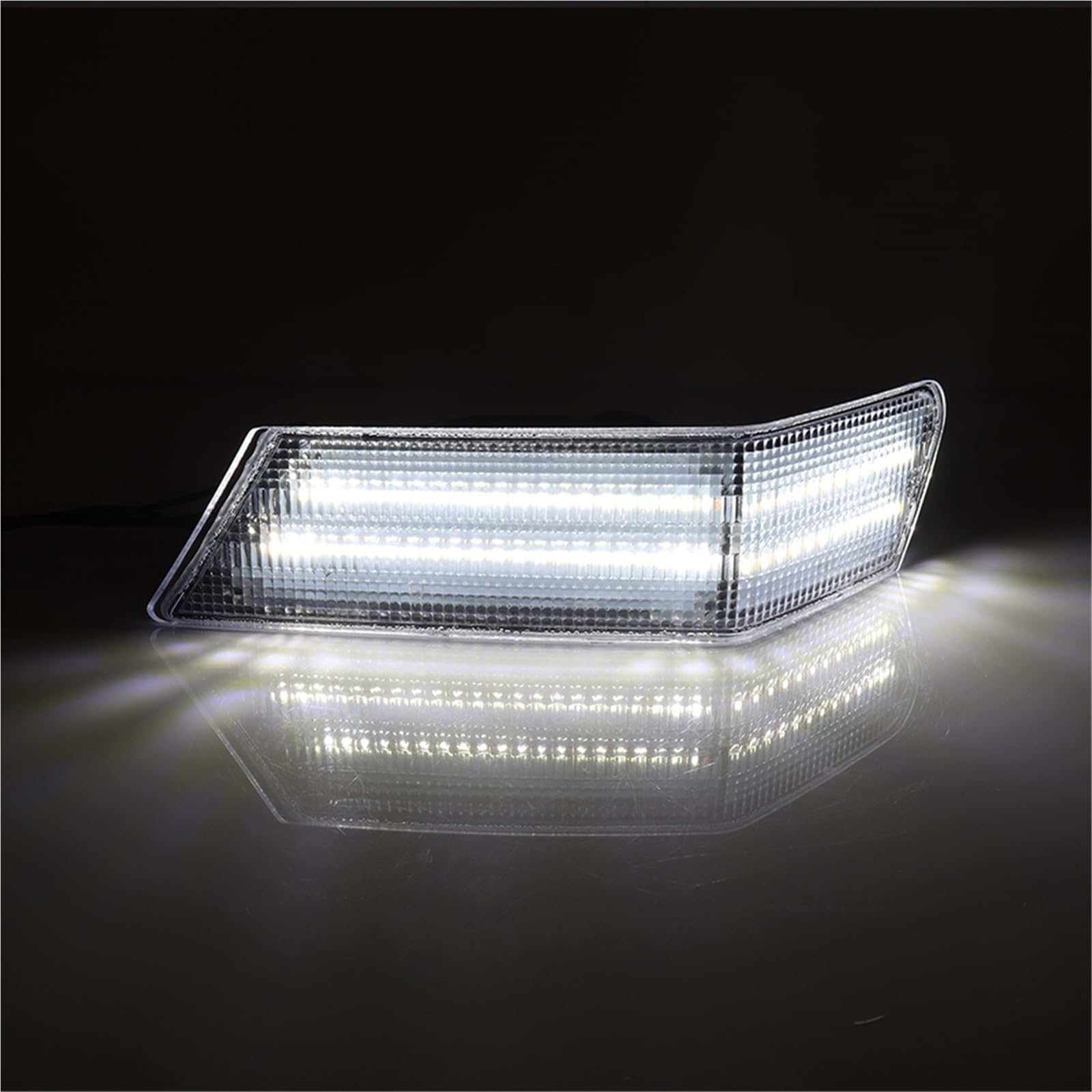 Genérico intermitente automóvil Para Jeep Para Patriot 2007-2017 Parachoques Delantero Coche Esquina Luces LED Blancas DRL Estacionamiento Ámbar Señal Giro 12V(Smoked Lens)