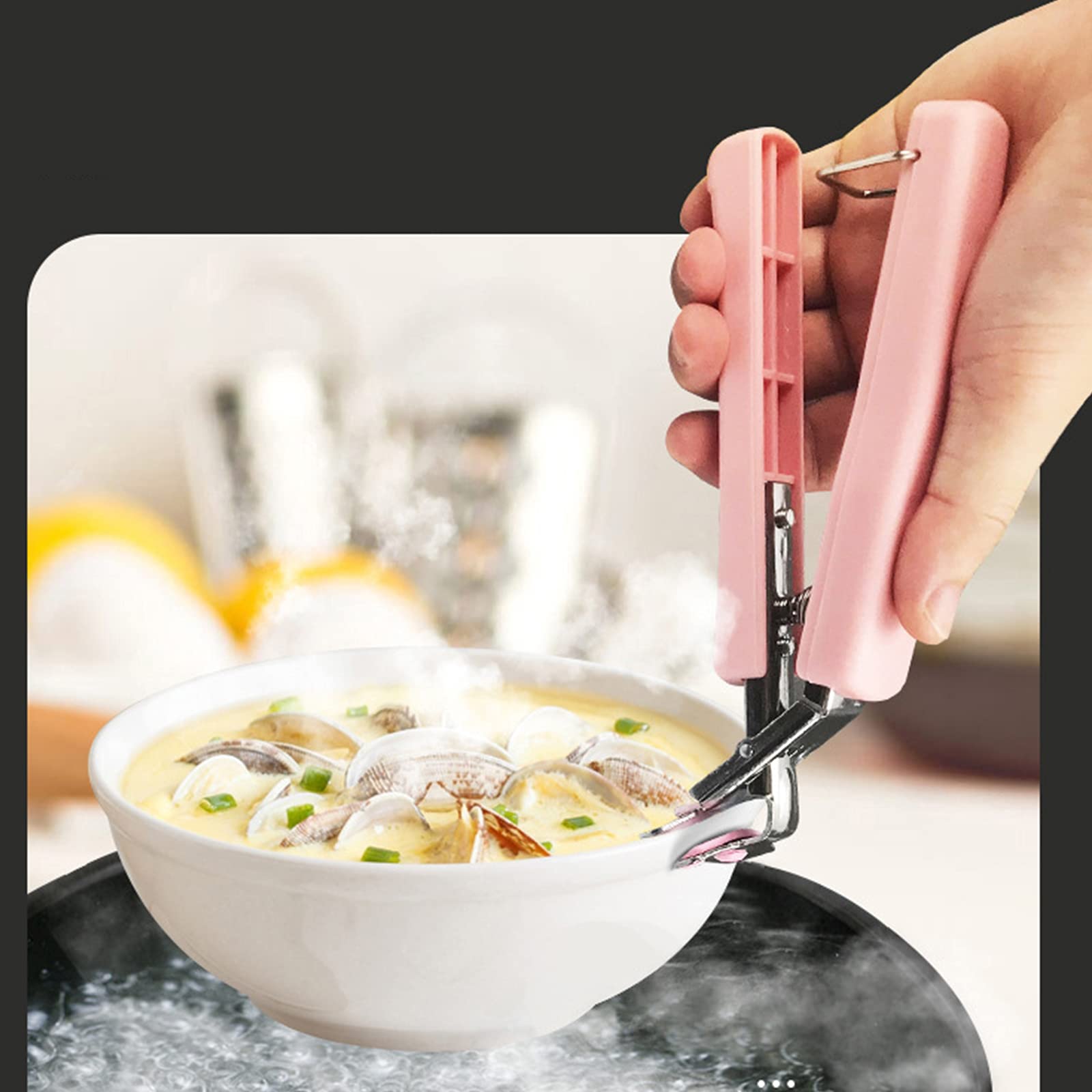 Mikinona Pinza Universale In Acciaio Inox Per Ciotole, Teglie E Pentole Calde - Antiscottatura