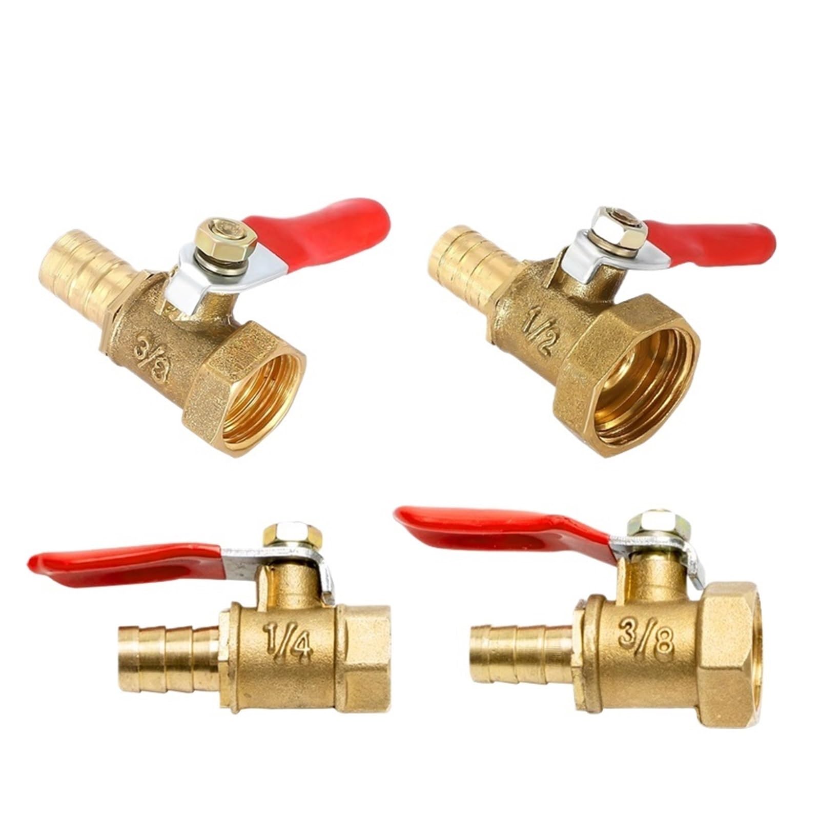 Raccord cannelé en cuivre pour système d'arrosage automatique et tuyau de 10 mm