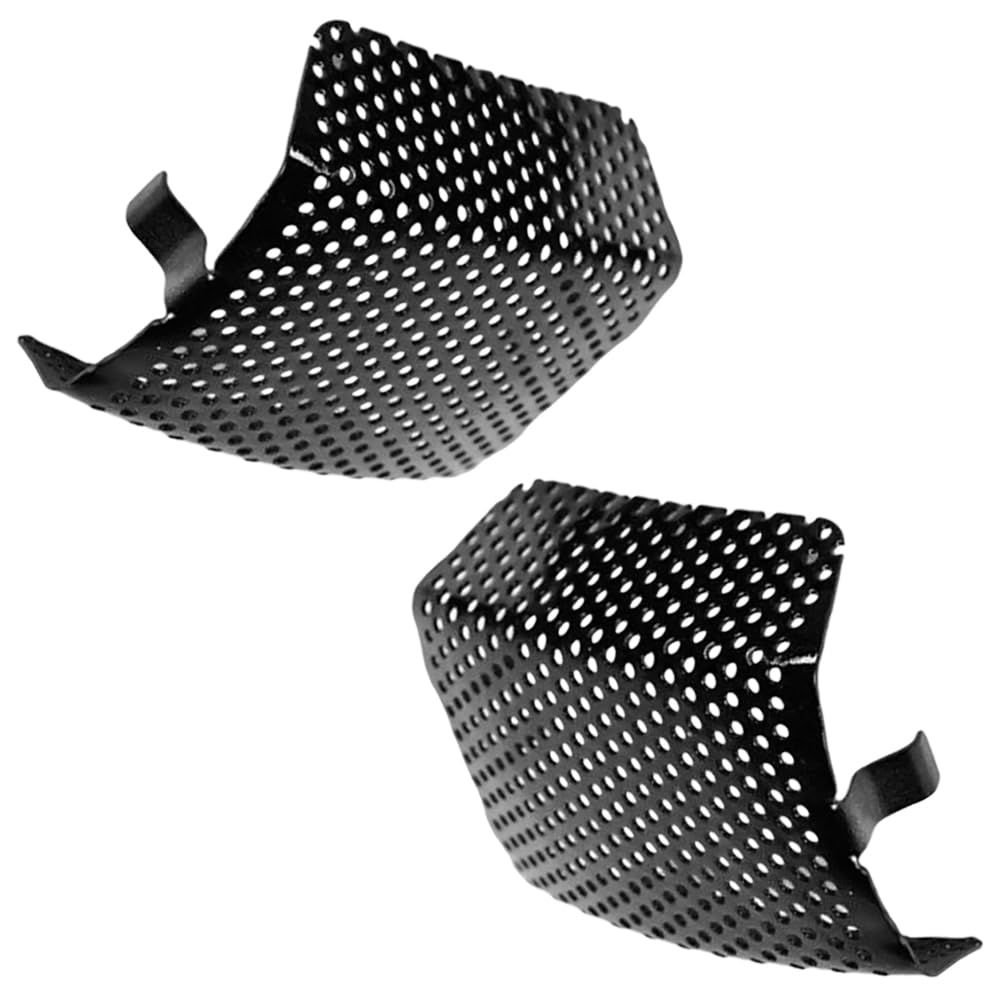 MASO Inserti di copertura per pinza anteriore per moto, inserti per schermo pinza anteriore per moto, inserto pinza freno anteriore, copertura pinza anteriore in rete per moto, argento