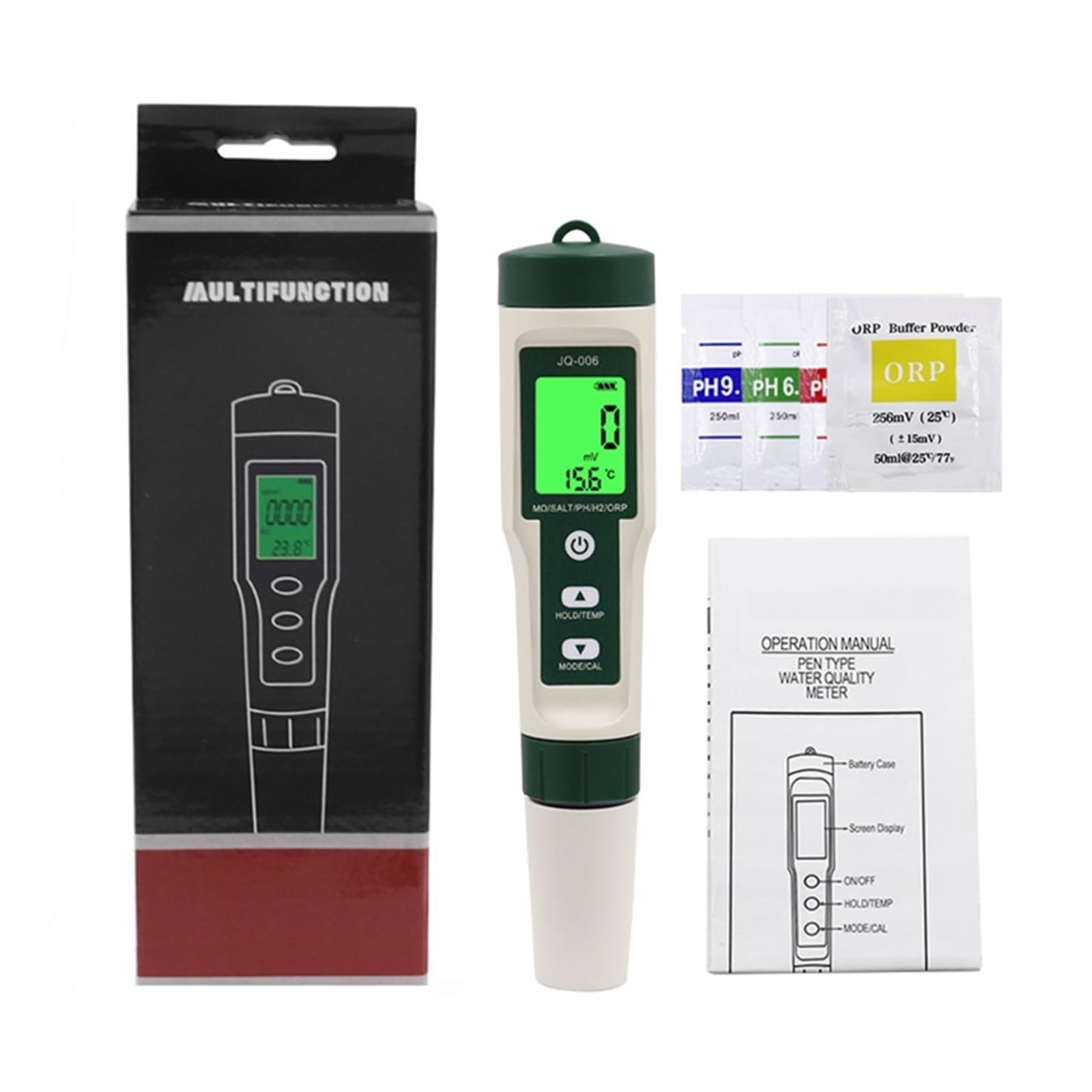 Misuratore di PH Tester PH 10 in 1 Misuratore Digitale della qualità dell'Acqua con/Senza retroilluminazione TDS/EC/SALT/TEMP/SG/ORP/H2/Test Fertile