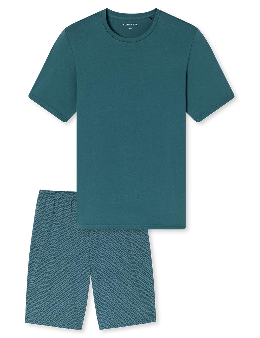 Schiesser Herren Schlafanzug kurz Rundhals - Nightwear Set
