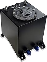 Vista 1 de Tanque Universal de 2.5 Galones 10L para Celda de Combustible con Tapa y Emisor de Nivel, Aluminio Pulido Negro