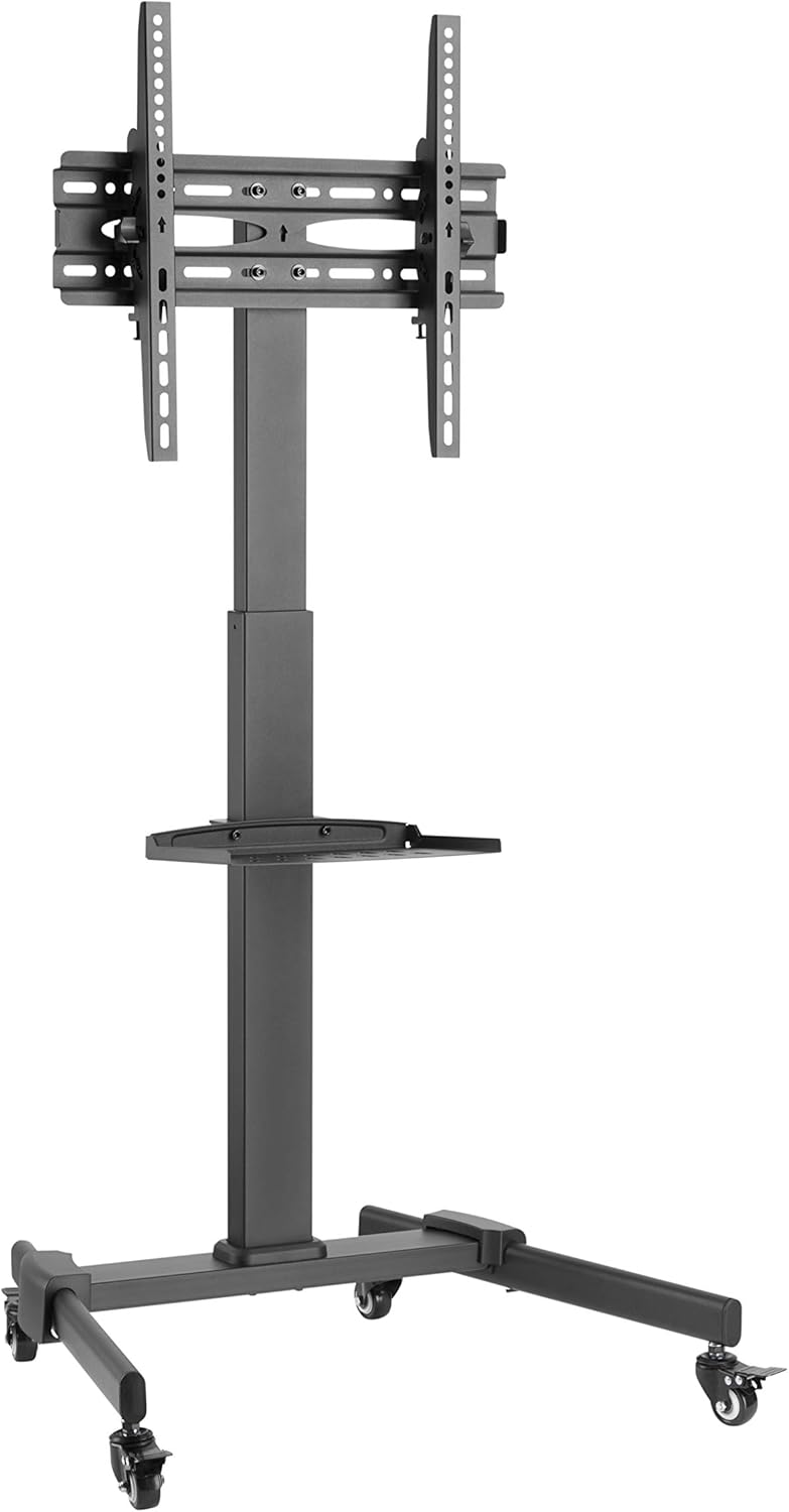 Takeda Corporation N1-KTVS67BK LCD TV, Angle Adjustment, Height Adjustment, Compatible with 32-55 inches, Black, 26.7 x 21.3 x 60.9 inches (67.7 x 54 x 154 cm), Wall Mounted, TV Stand with Casters