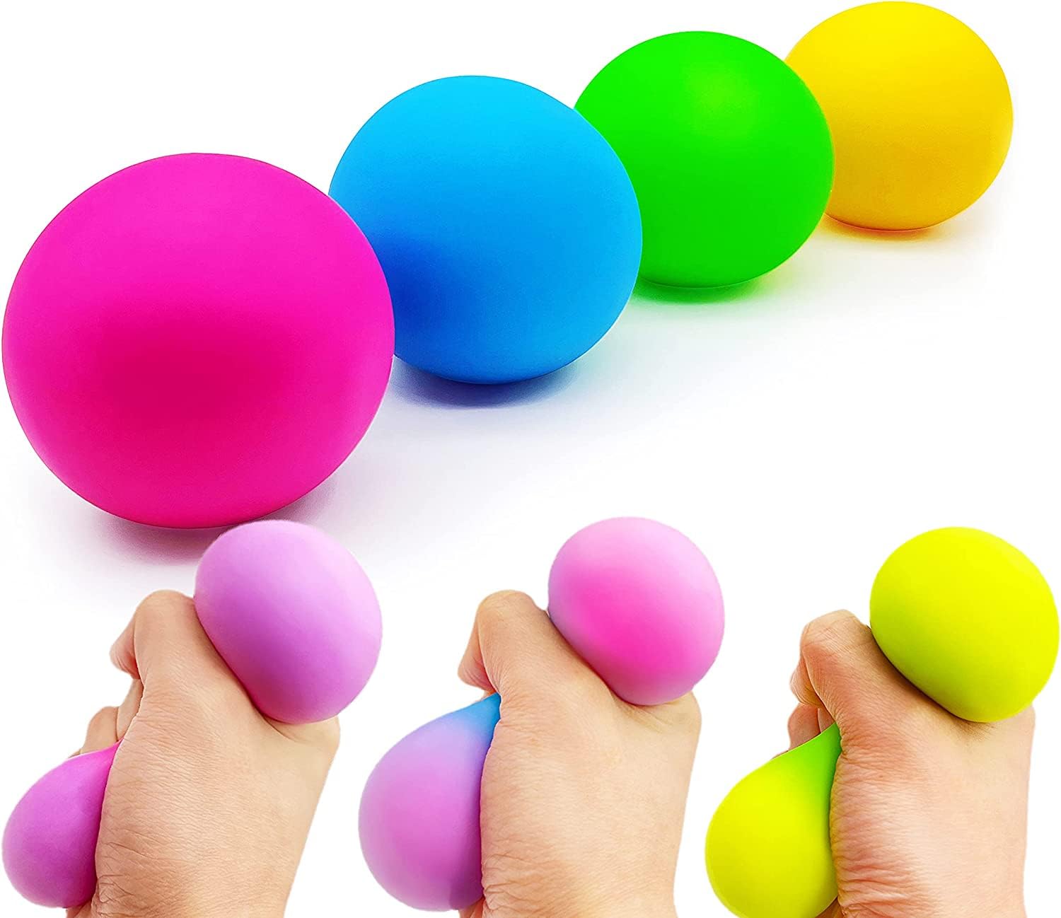 Verbier Color Changing Squishy Toy Stress Balls Soft Anti-Stress Ball Squeeze Stretchy Ball Toys for Kids Boys and Girls Set of 2 Multicolour (B0C7MN99VP) Amazon Price History, Amazon Price Tracker